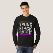 女性の女性権利女性のエンパワーメントレインボーヨ Tシャツ (正面フル)