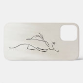 女性の女性職人アーティストアートビーチタオル Case-Mate iPhoneケース (裏面 (横))