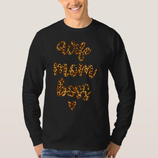 女性の妻ママボスヒョウ印刷ママの日 Tシャツ