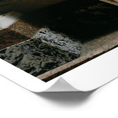 女性の姿、ギリシャ語（大理石） ポスター (角)