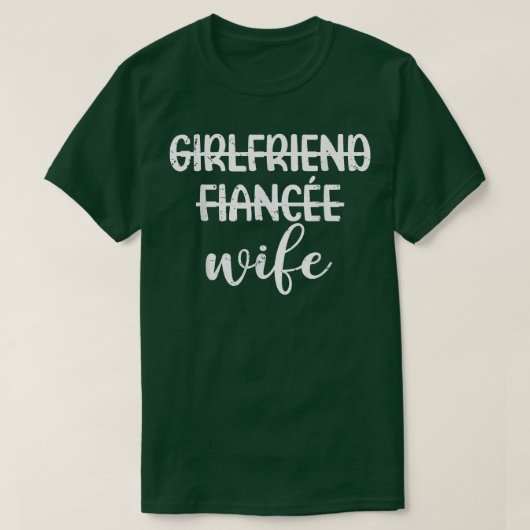 女性の婚約パーティー 彼女 婚約者 妻へ Tシャツ (デザイン正面)