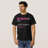 女性の定義 成人女性 Tシャツ (正面フル)