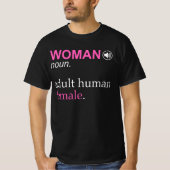 女性の定義 成人女性 Tシャツ (正面)