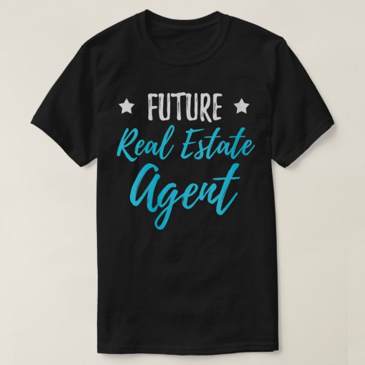 女性の将来の実在不動産エージェントのおもしろい不動産仲介業者ギフト Tシャツ (デザイン正面)