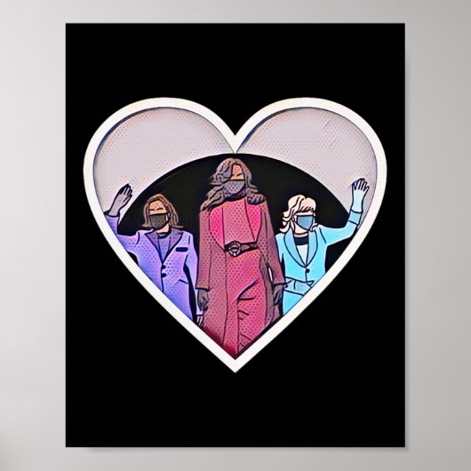 女性の就任カマラハリスオバマバイデン氏 ポスター (正面)