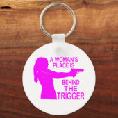 女性の居場所 キーホルダー (正面)