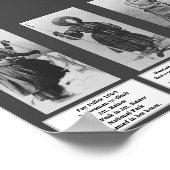 女性の山の登山者ペックフラー山 ポスター (角)