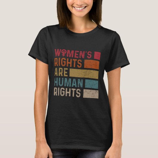 女性の平等の権利は人権2 Tシャツ (正面)