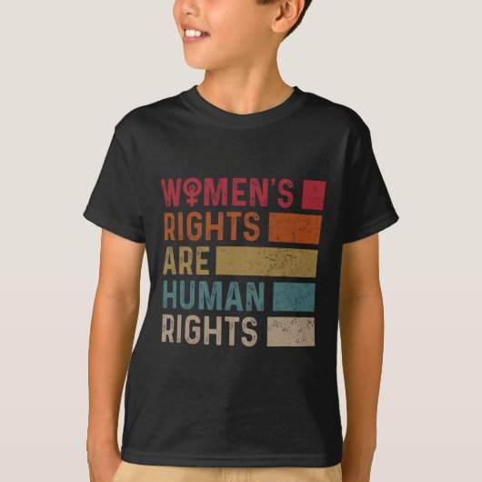 女性の平等の権利は人権2 Tシャツ (正面)