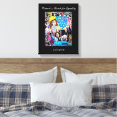 女性の平等ウォールアート行進 キャンバスプリント (インサイチュ (寝室))