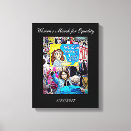 女性の平等ウォールアート行進 キャンバスプリント