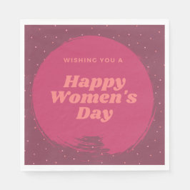 女性の幸せな日は赤く願う スタンダードランチョンナプキン