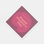 女性の幸せな日は赤く願う スタンダードランチョンナプキン (角)