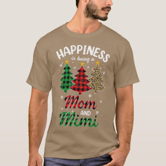 女性の幸せはママとミミヒョウC Tシャツ