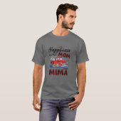 女性の幸せはママと美馬の車の花である Tシャツ (正面フル)