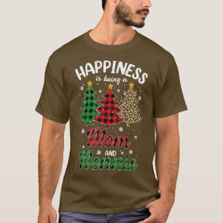 女性の幸せは母とノニーヒョウである Tシャツ