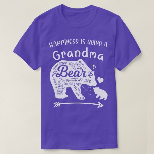 女性の幸せは、おばあちゃんアローおばあちゃん Tシャツ (デザイン正面)