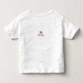 女性の幸福Tシャツ トドラーTシャツ (裏面)