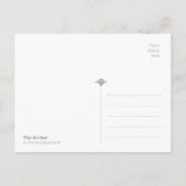 女性の弓使いが森で狩りをする CC1173 Hallé ポストカード (裏面)