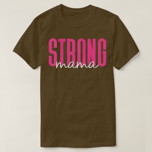 女性の強いママトレーニングジムギフト女性用 Tシャツ (デザイン正面)