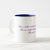 「女性の強さと尊厳」コーヒー/ティーマグカップ ツートーンマグカップ (正面左)