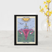 女性の強国 カード (黄色い花)