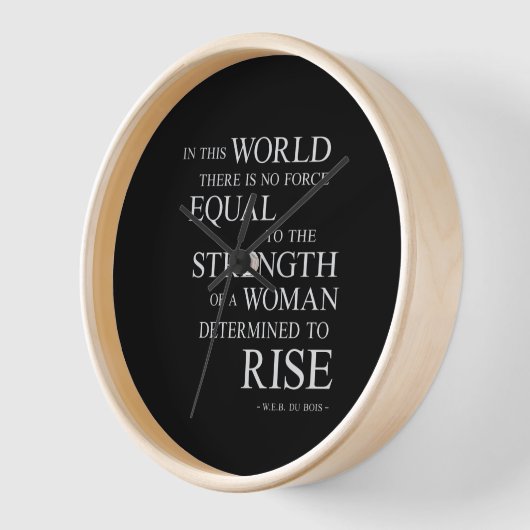 女性の強感動的やる気を起こさせる引用文 壁時計 (傾斜)