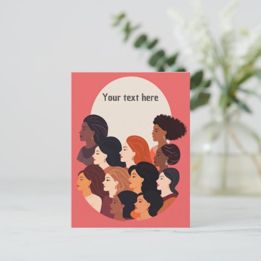 女性の強統一されたい交わり ポストカード (スタンド正面)