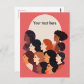 女性の強統一されたい交わり ポストカード (正面/裏面)