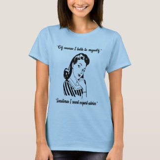 女性の当然私は自分自身にTシャツを話します Tシャツ