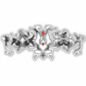 女性の影 シール (正面)