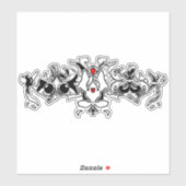 女性の影 シール (シート)