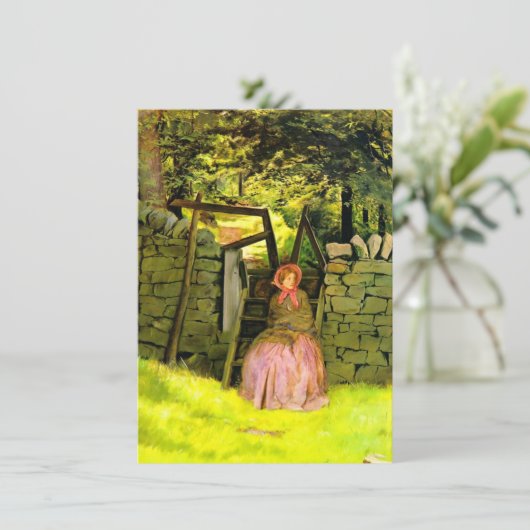 女性の待ち時間（John Everett Millais著） カード (スタンド正面)