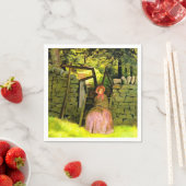 女性の待ち時間(John Everett Millais著) スタンダードカクテルナプキン (インサイチュ)