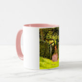 女性の待ち時間（John Everett Millais著） マグカップ (正面左)