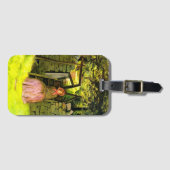 女性の待ち時間（John Everett Millais著） ラゲッジタグ (正面横)