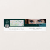 女性の後ろで本，書店の詳細ロイヤリティ 名刺 (外部フラット)