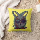 女性の復活祭と可愛い家族 クッション (ブランケット)