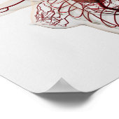 女性の循環系の医学的イラストレーション ポスター (角)