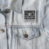 女性の微分計算がおもしろい バッジ ピンバッジ (インサイチュ)