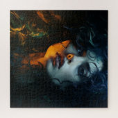 女性の心に残るポートレート ジグソーパズル (横)