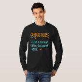 女性の心血管ナース定義マムニュルシン Tシャツ (正面フル)