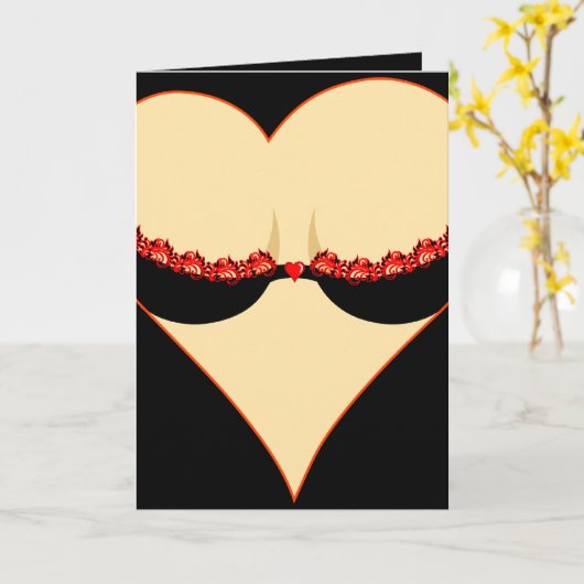 女性の心 カード (黄色い花)