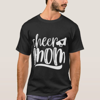 女性の応援ママ, Megaphoneとハートアクセント, wo Tシャツ