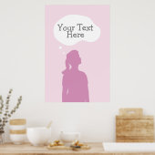 女性の思考 ポスター (キッチン)