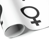 女性の性別記号 ラッピングペーパー (ロールコーナー)
