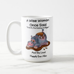 女性の恋人のためのヒポタムスギフトおもしろいヒッポ コーヒーマグカップ