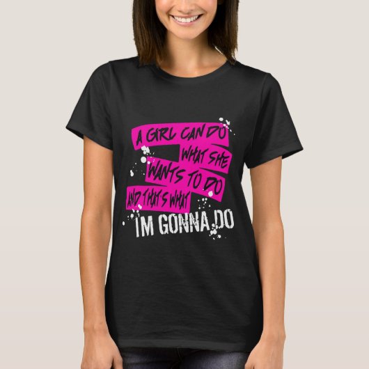 女性の悪い評判の歌詞 Tシャツ (正面)