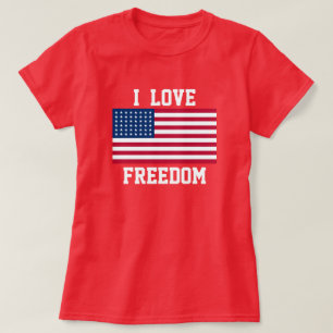 女性の愛国心Tシャツ Tシャツ