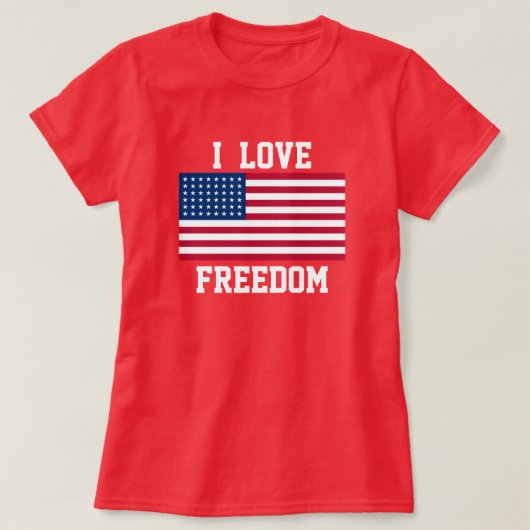 女性の愛国心Tシャツ Tシャツ (デザイン正面)